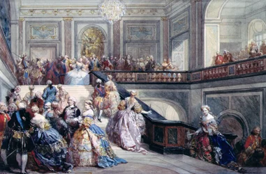 Fiesta en el Castillo de Versalles con motivo del matrimonio del Delfín en 1745